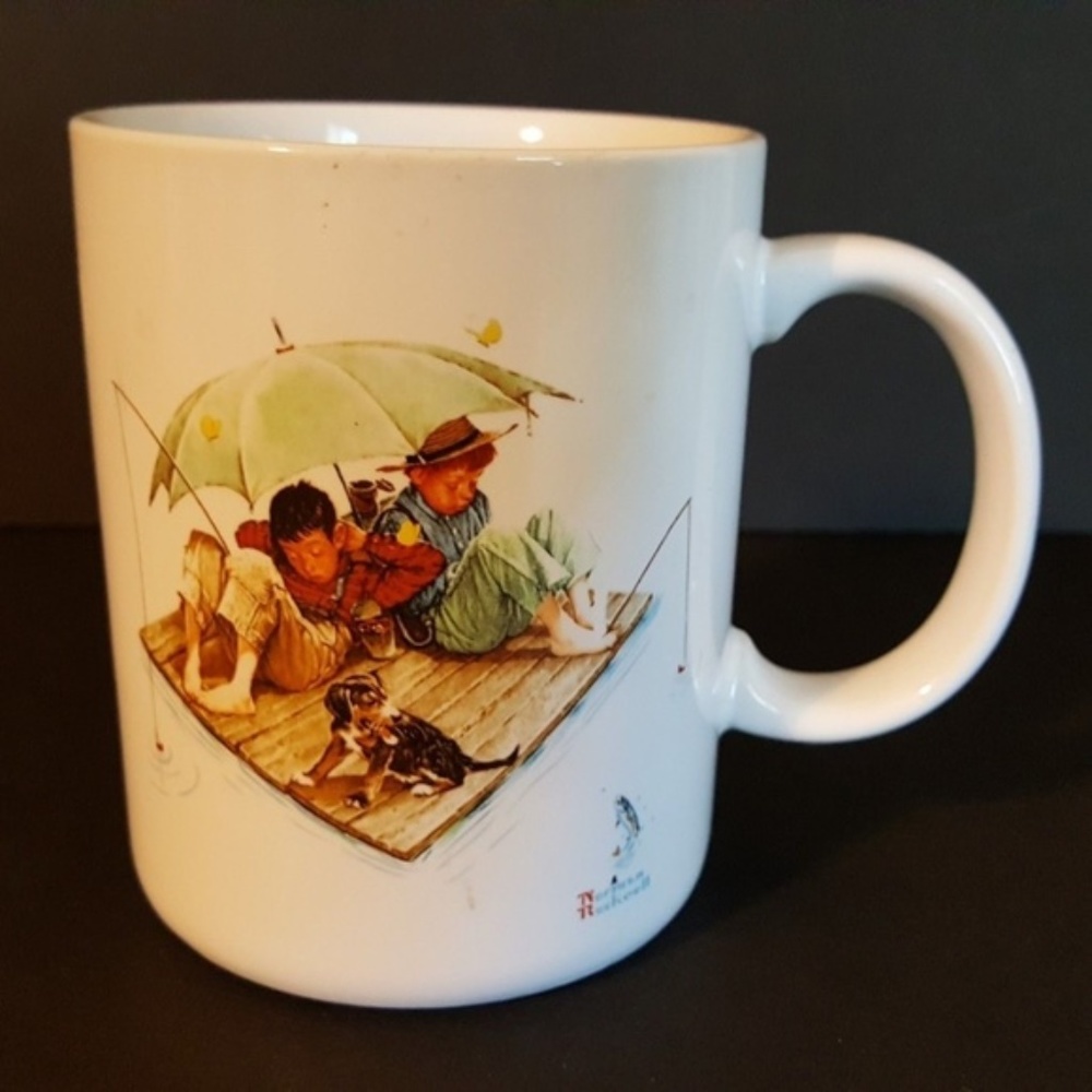 VTG 1987 Norman Rockwell Fisherman's Parad…